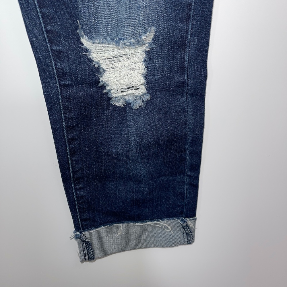 KanCan Button fly Distressed Rolled hem High Rise Jeans Size 27 - Picture 4 of 7